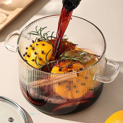 Cooking Pot 1.6L – Heat-Resistant Borosilicate Glass Pot