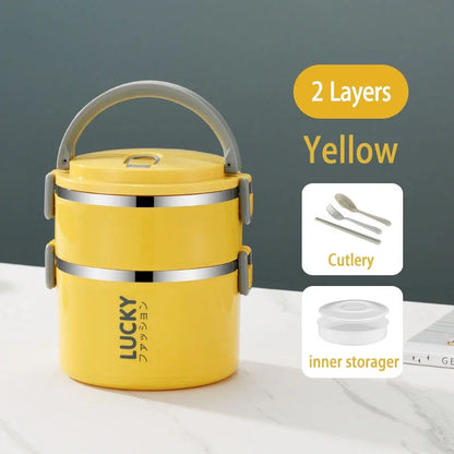 Portable Lunch Box  Bento Thermos Containers with Bag