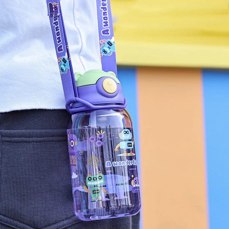 650ml. Kids Water Sippy Cup – Portable Children’s Water Bottle with Straw