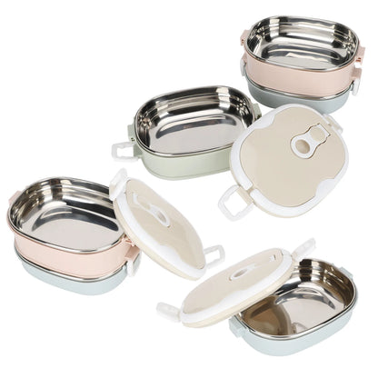 Multi-Layer Insulated Lunch Box Portable Stainless Steel