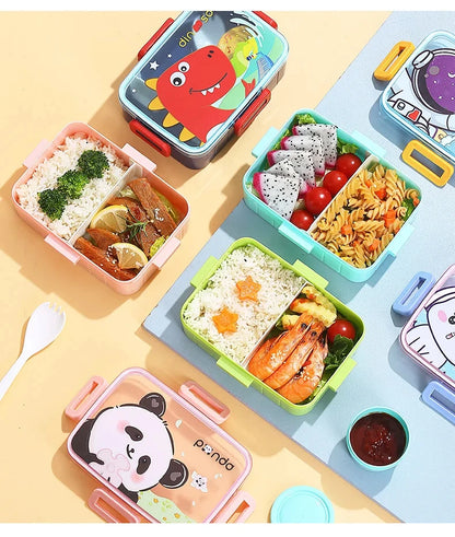 Cute Kids Lunch Box with multiple Compartments style – Leakproof Bento Lunchbox