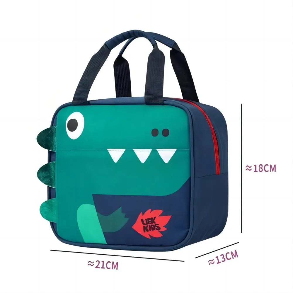 Insulated Lunch Bag for Kids – Reusable Dinosaur Theme Lunch Bag