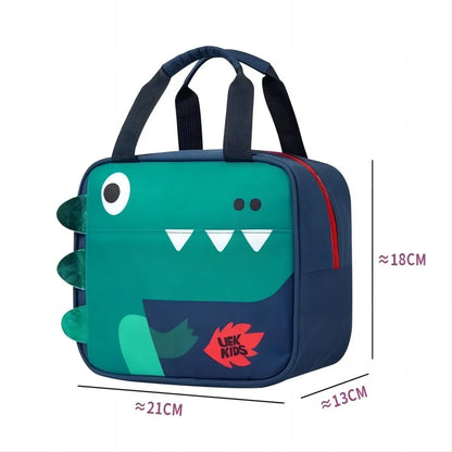 Insulated Lunch Bag for Kids – Reusable Dinosaur Theme Lunch Bag