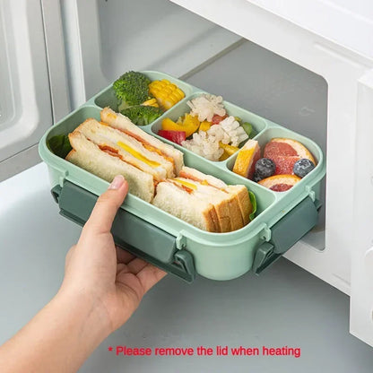 1300ML- Lunch Box with 4 Compartments – Leakproof Bento Lunchbox