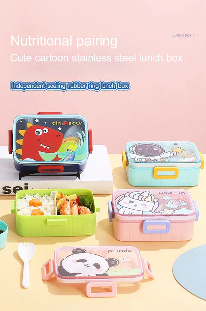 Cute Kids Lunch Box with multiple Compartments style – Leakproof Bento Lunchbox