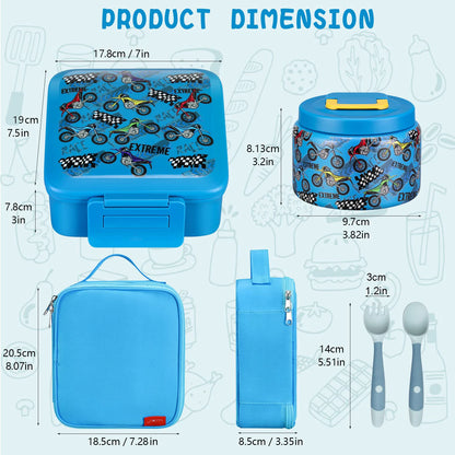 Kids Lunch Box Set with insulated bag – more choice of colour