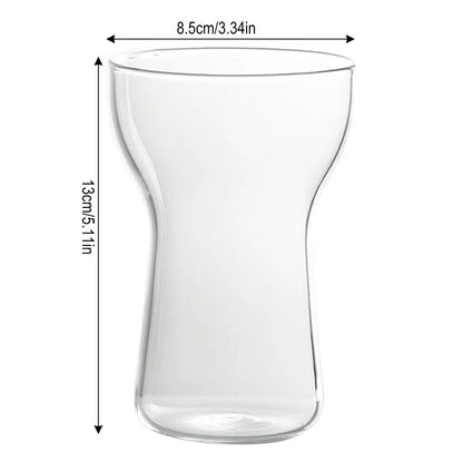 350/500/550/750ML Can-Shaped Glass Cups with Bamboo Lids & Glass Straws