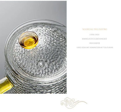 High-Quality Heat Resistant Glass Teapot – Borosilicate Glass with Colored Knob