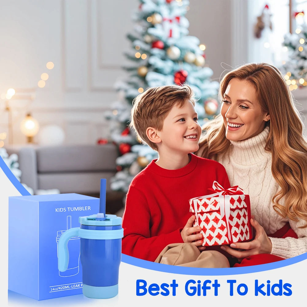 420ML Kids Insulated Tumbler with Straw