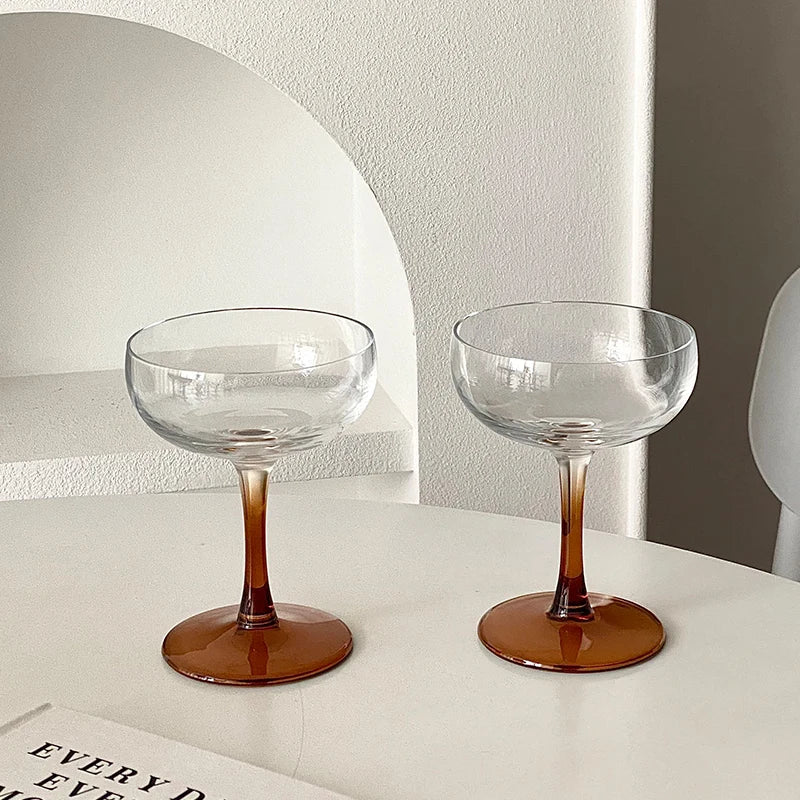 Pink Frosted Highball Glass – Elegant Cocktail & Champagne Glass