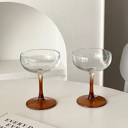 Pink Frosted Highball Glass – Elegant Cocktail & Champagne Glass