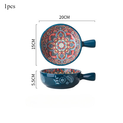 Ceramic Single Handle Bowl – Bohemian Creative Design