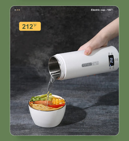 Electric portable thermos bottle style, Leakproof Portable Fast Water Boiling Thermos Bottle