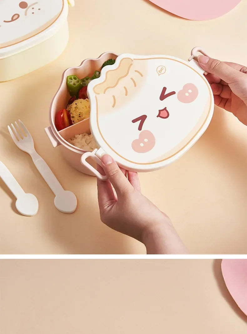 Kids Creative Lunch Boxes-hamburger, fries, and toast shapes