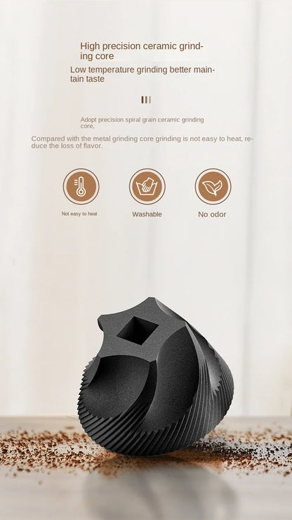 Portable Electric Coffee Bean Grinder – 40 Gears Adjustable, Rechargeable & Powerful