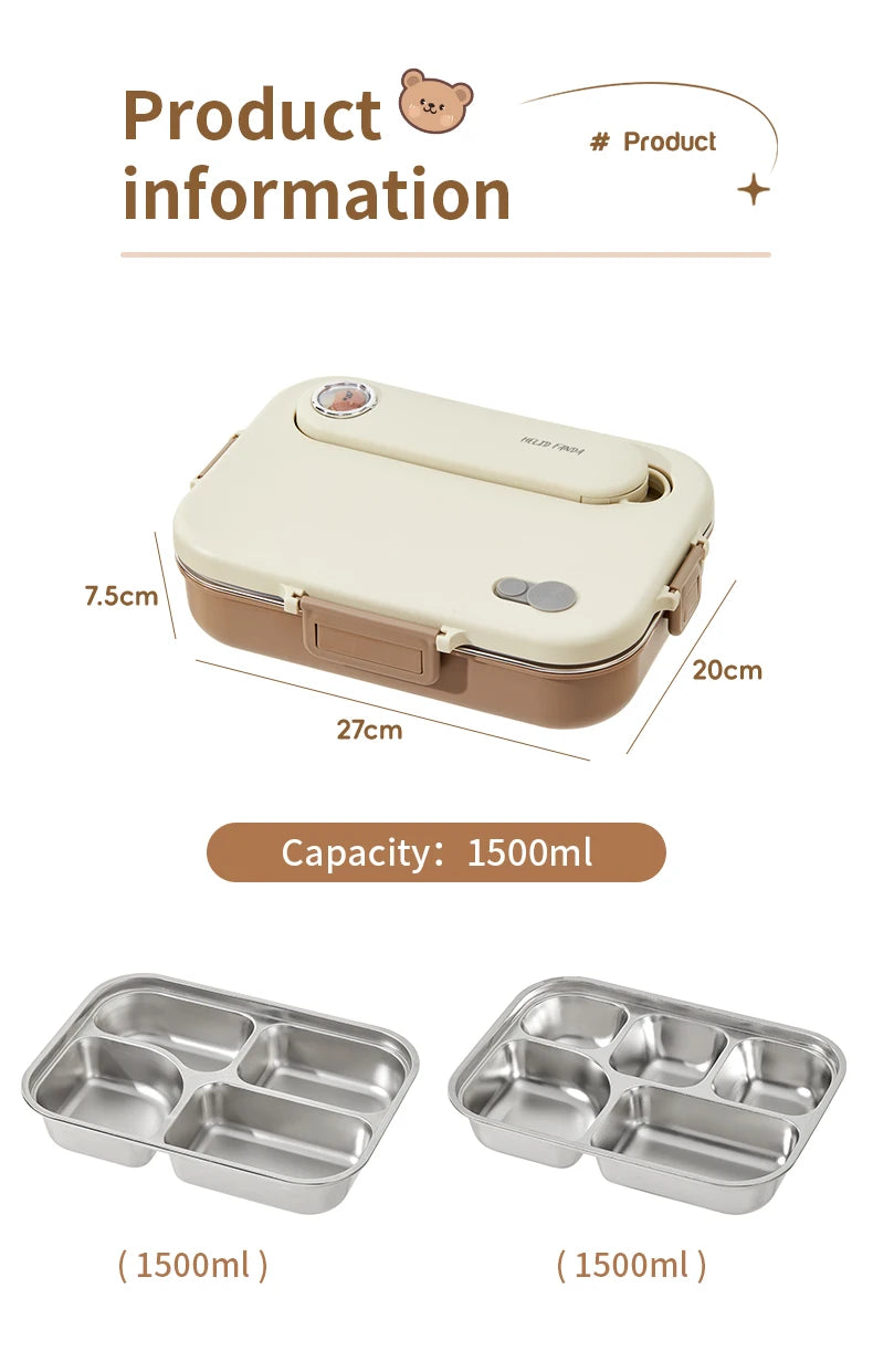 FREE SHIPPING! HOT DEAL the ultimate combo! Complete Set lunch box Includes cutlery, soup container  and insulated lunch bag.