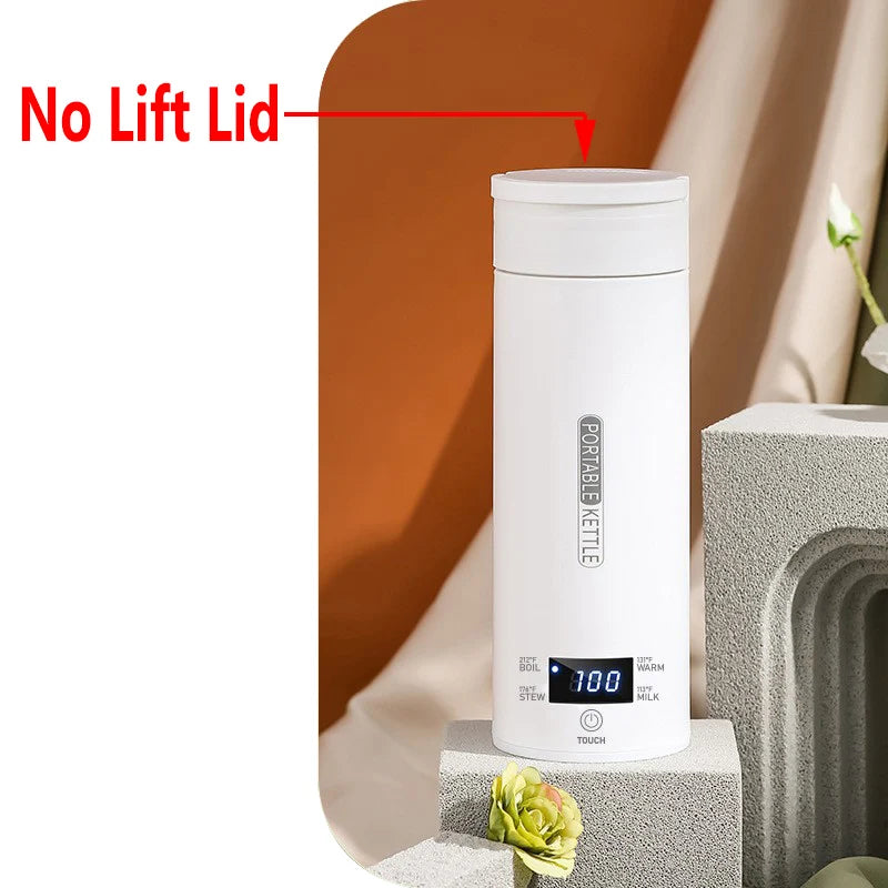 Electric portable thermos bottle style, Leakproof Portable Fast Water Boiling Thermos Bottle