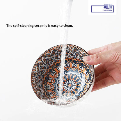 3Pcs Ceramic Bowl Set – 4.5-Inch Dessert or Soup Bowls