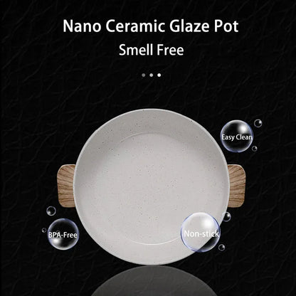 1.5L Multifunction Mini Electric Cooking Hot Pot with Food Steamer