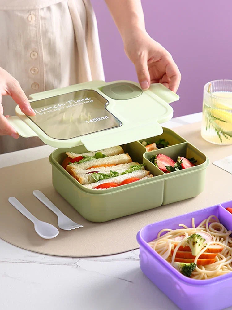 Cute Kids Lunch Box with Compartments – Leakproof Bento Lunchbox
