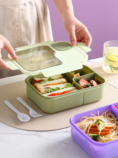 Cute Kids Lunch Box with Compartments – Leakproof Bento Lunchbox