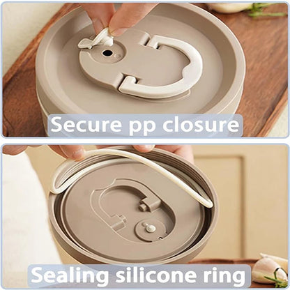 3 Separate Stackable Insulated Food Lunch Container Set with Bag