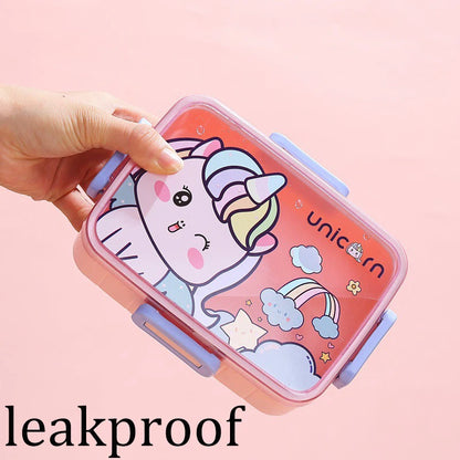 Cute Kids Lunch Box with multiple Compartments style – Leakproof Bento Lunchbox