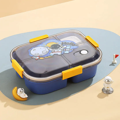 4 Compartments Leakproof Bento Lunchbox for School