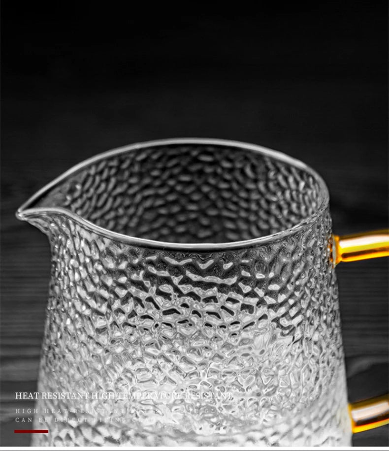 High-Quality Heat Resistant Glass Teapot – Borosilicate Glass with Colored Knob