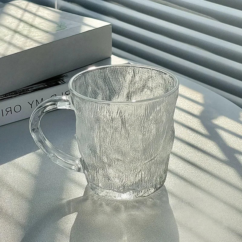 2pcs Glacier Patterned Glass Set – 300ml & 400ml