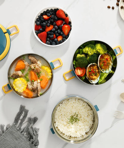 Portable Lunch Box  Bento Thermos Containers with Bag