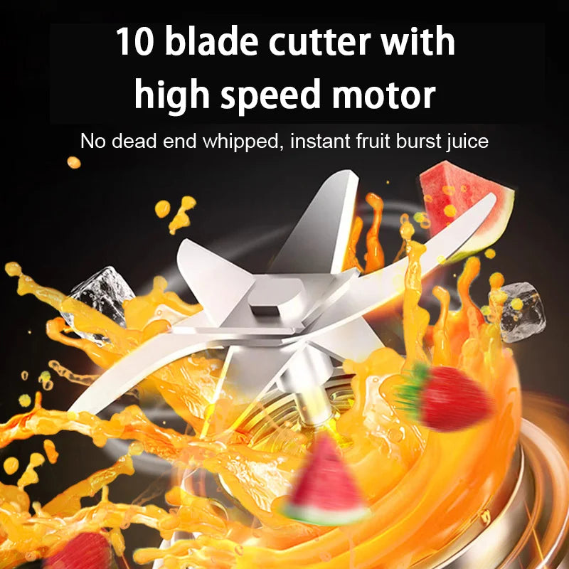 Powerful Portable Blender smoothies / Juicer travel cup Rechargeable Lcd Display