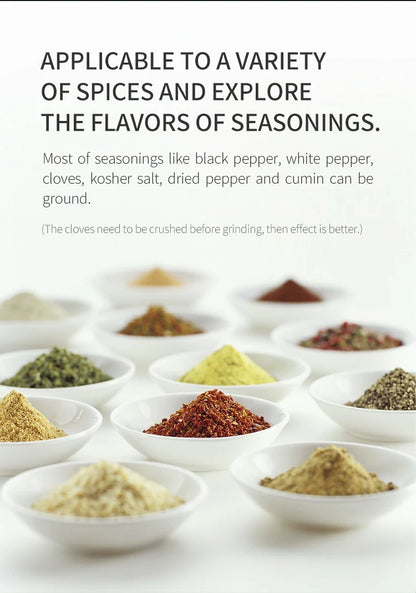 Electric Salt & Pepper Grinder – Gravity Automatic Spice Mill with LED Light