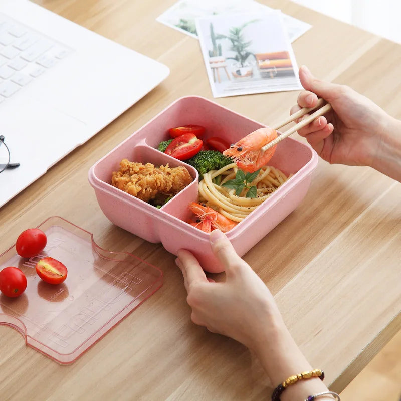 1100ML Lunch Box Bento Box With Spoon Chopsticks