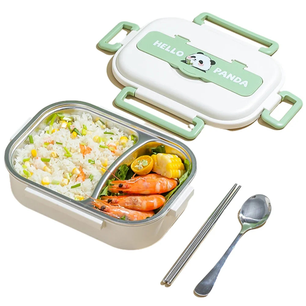 Stainless Steel Thermal Lunch Box Microwave Safe 2 4 5 Panda