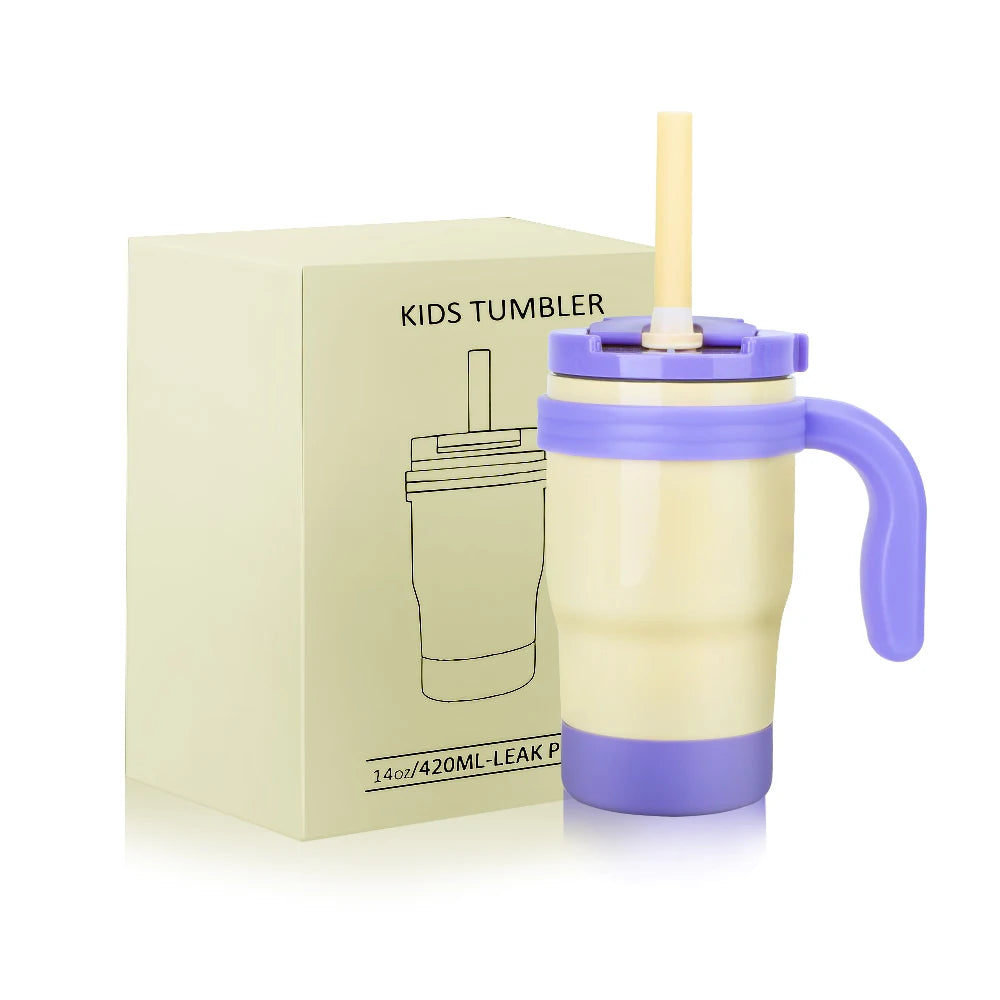 420ML Kids Insulated Tumbler with Straw