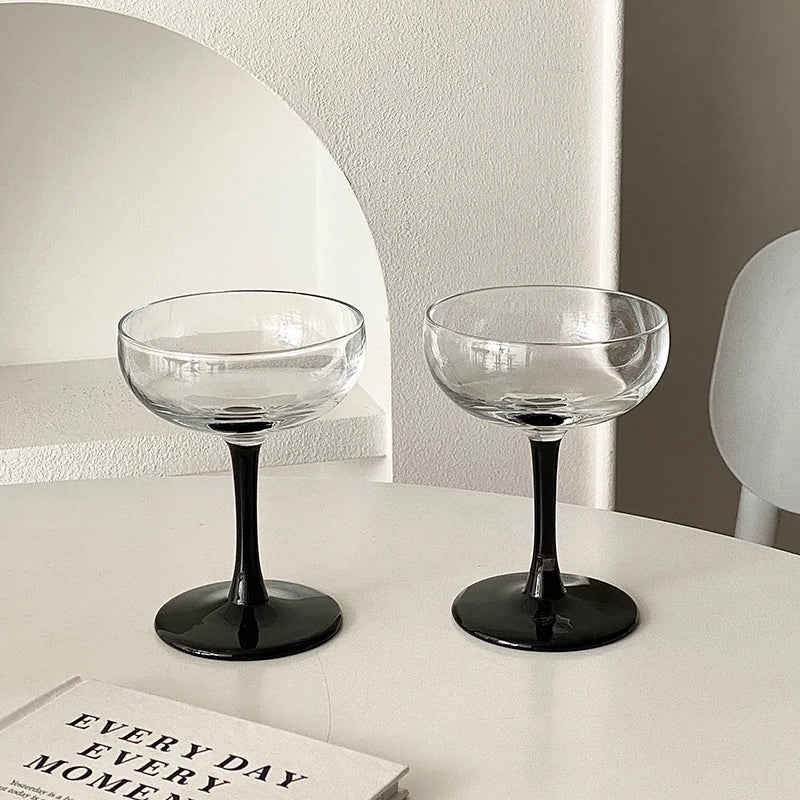 Pink Frosted Highball Glass – Elegant Cocktail & Champagne Glass