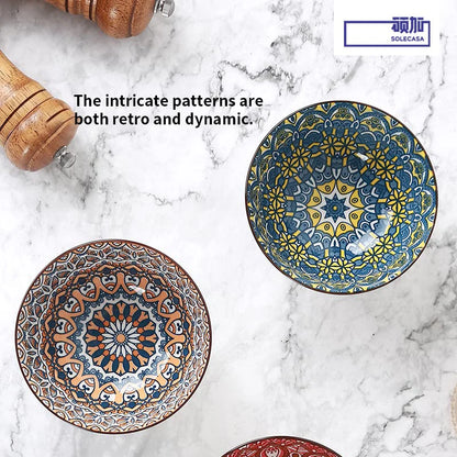 3Pcs Ceramic Bowl Set – 4.5-Inch Dessert or Soup Bowls