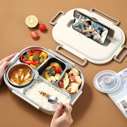 Stainless Steel Compartment Insulated Lunch Box – Portable & Leakproof with insulated lunch bag Set
