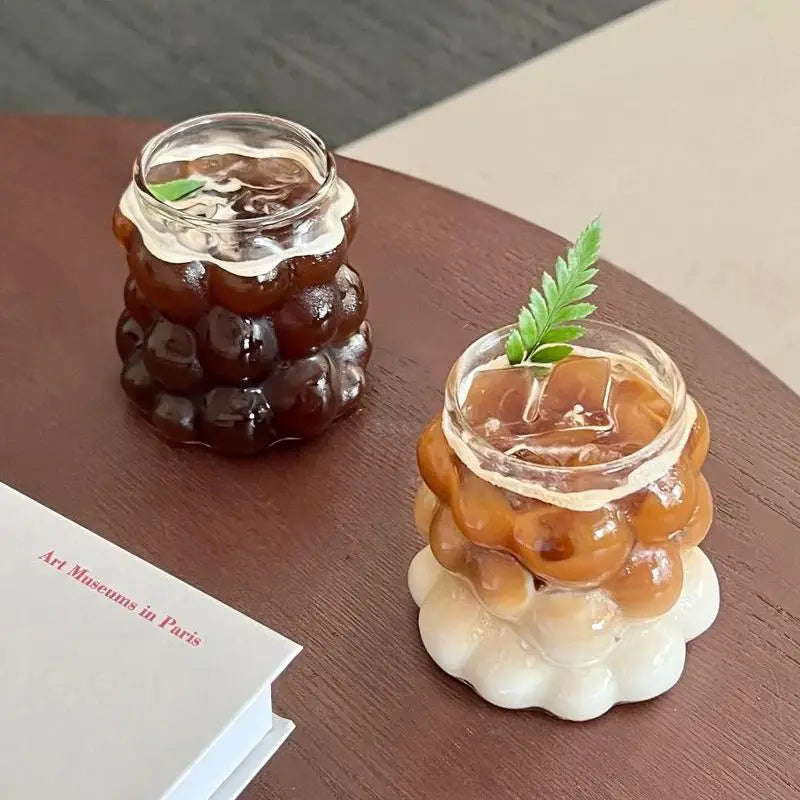 Unique & Cute Grape Shaped Transparent Glass Cup