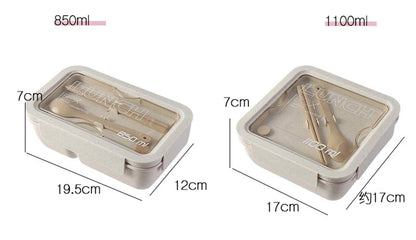1100ML Lunch Box Bento Box With Spoon Chopsticks