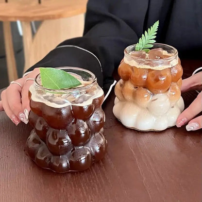 Unique & Cute Grape Shaped Transparent Glass Cup