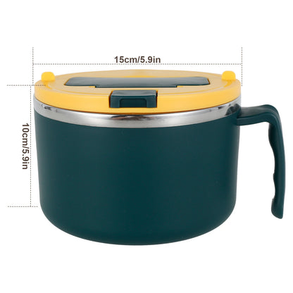 Microwave Ramen Noodle Bowl with Spoon Chopsticks BPA Free Ramen Cooker Bowl