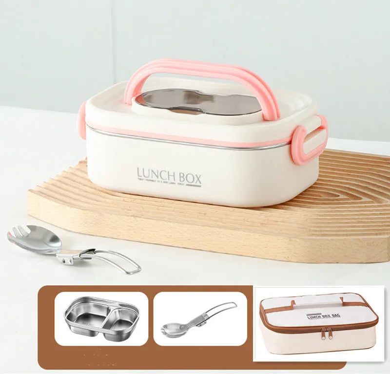 1500ml Double Layers Lunch Box With Insulation Bag Leak-Proof Bento Box