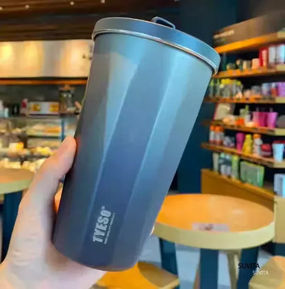 600ML Thermos Stainless Steel Vacuum Insulated Travel Mug | Gradient Color Thermal Cup