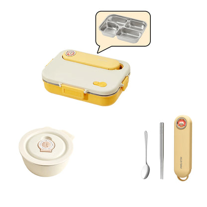 FREE SHIPPING! HOT DEAL the ultimate combo! Complete Set lunch box Includes cutlery, soup container  and insulated lunch bag.