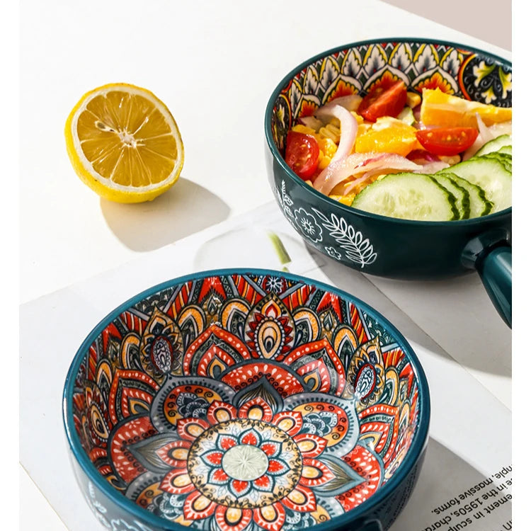 Ceramic Single Handle Bowl – Bohemian Creative Design