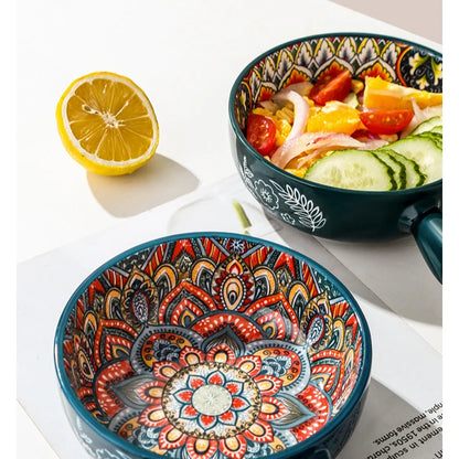 Ceramic Single Handle Bowl – Bohemian Creative Design