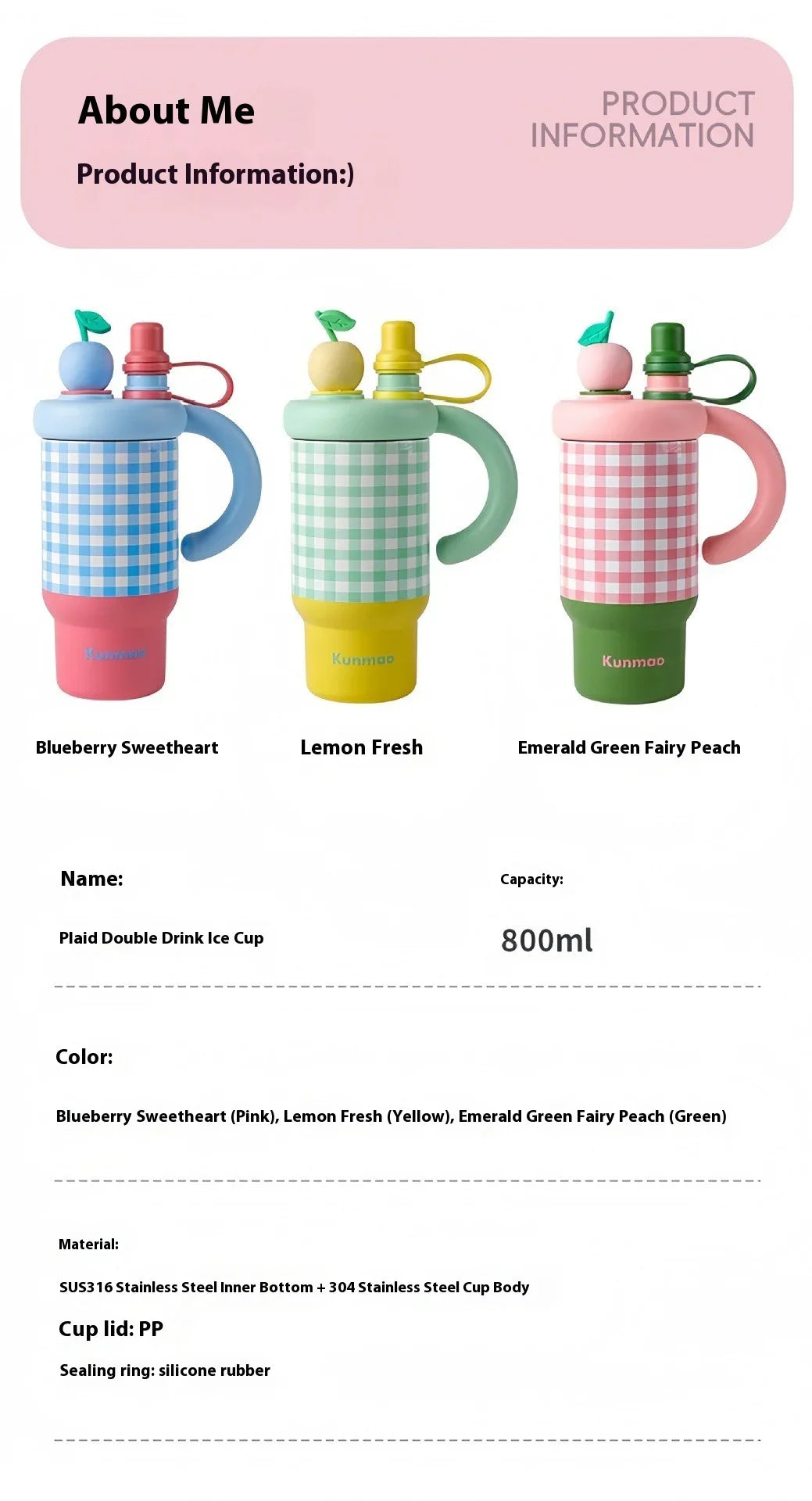 2025 New Extra large 800ML Insulated Thermos Travel Coffee Cup with Built-in Tea Container & Straw