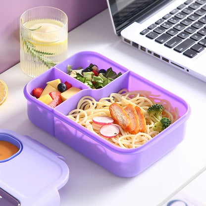 Cute Kids Lunch Box with Compartments – Leakproof Bento Lunchbox